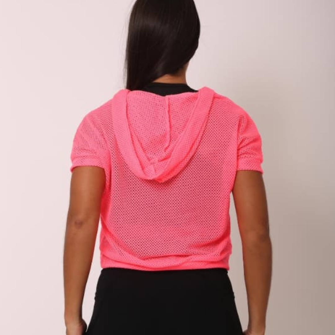 Blusa arrastão com capuz