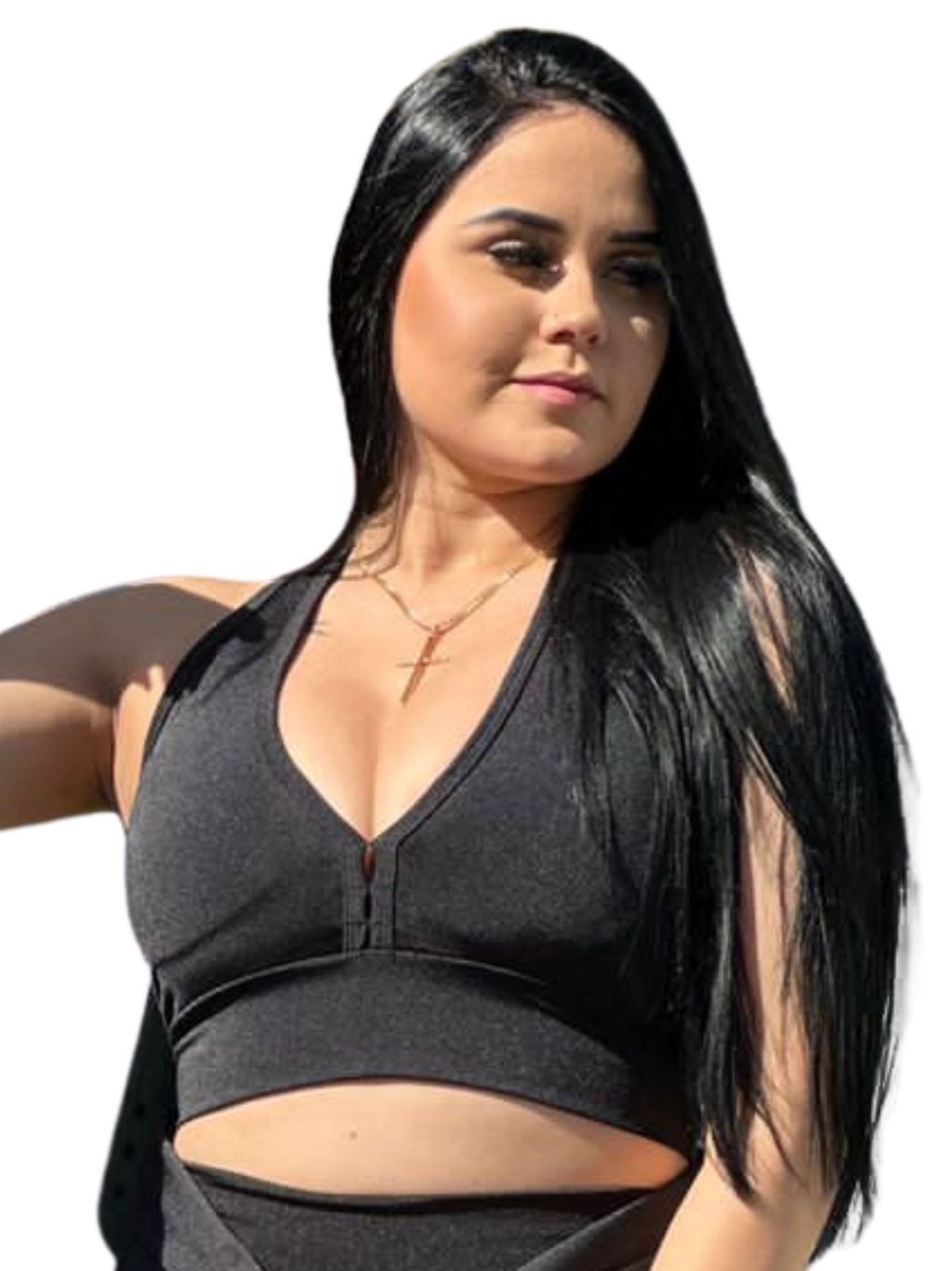 Top Nadador Preto Liso: Elegância e Conforto para o seu Estilo